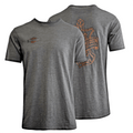 HD Branded Men's T-Shirt Heather Sheen Logo Embroidery Right Chest (S80)