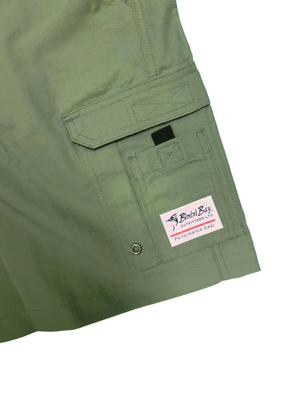 Bimini Bay Outfitters Men's Green Short Boca Grande II Fishing (S09)