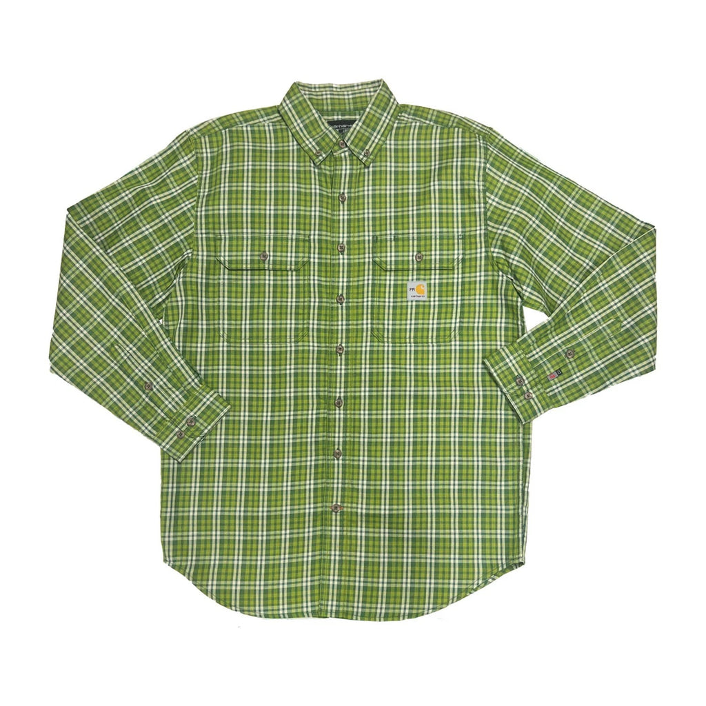 Carhartt FR Men's Chive Shirt Rugged Flex Loose Fit Twill Plaid L/S (S363)