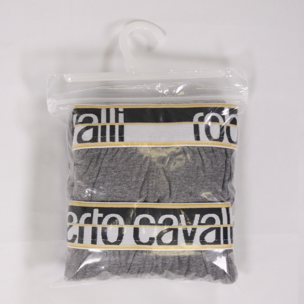 Roberto Cavalli Men's 2 Pack Grey Stretch Boxer Briefs