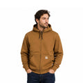 Carhartt FR Men's Brown Sweatshirt Midweight Hooded Zip Front (S46)