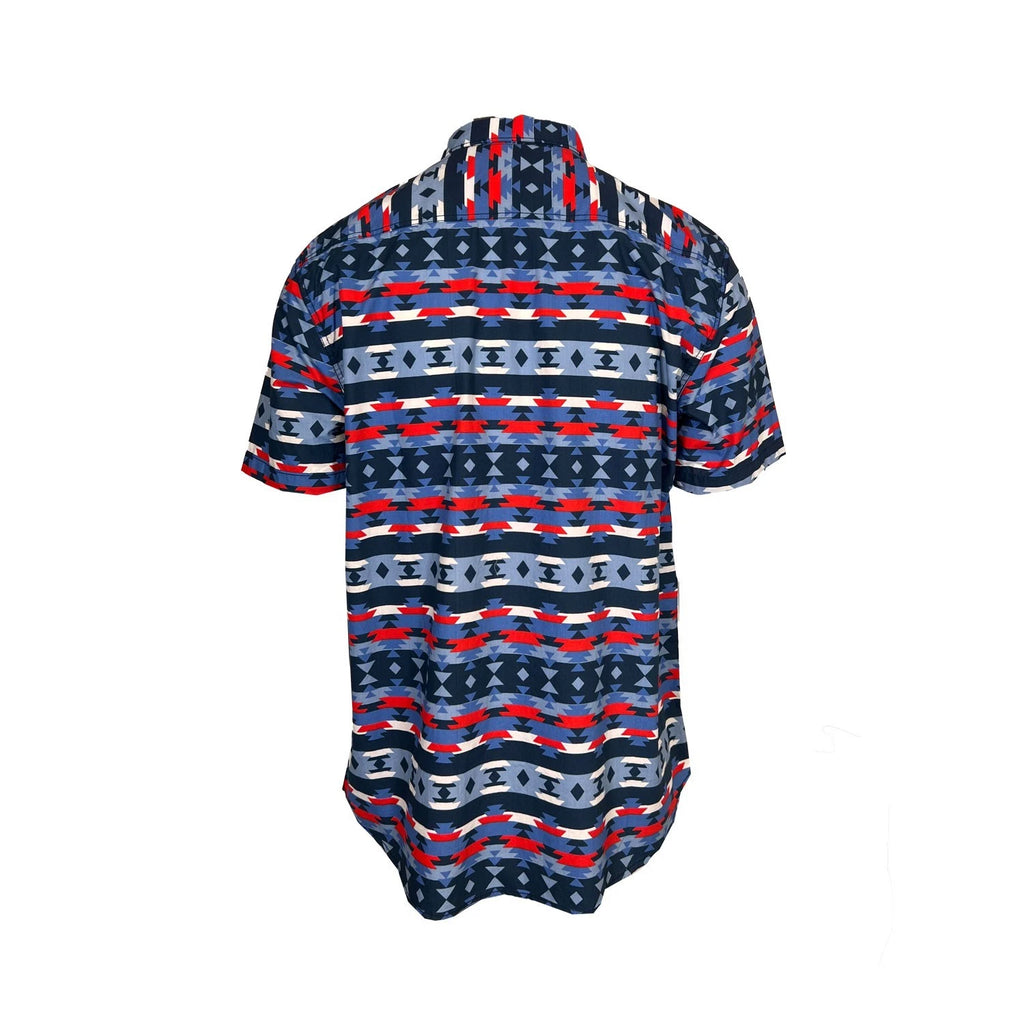 Rumors Men's Printed Shirt - Blue Aztec & Grey Arrow 2 Pack S/S (S03 + S07)