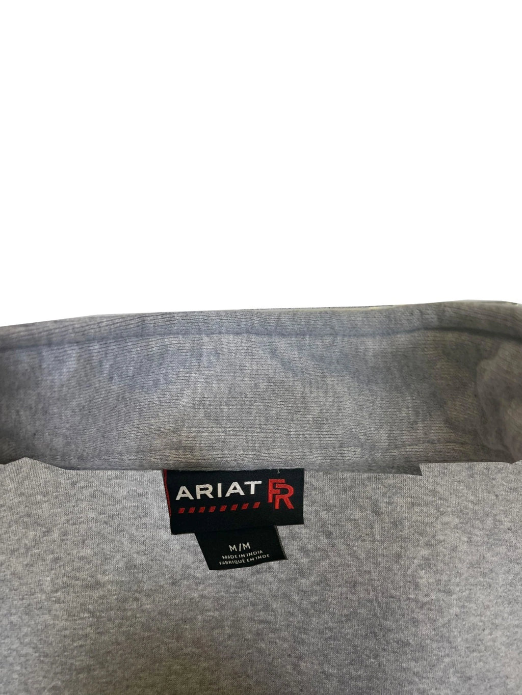Ariat FR Men's Silver Fox Heather Hoodie 1/4 Zip Pullover Sweatshirt (S68)