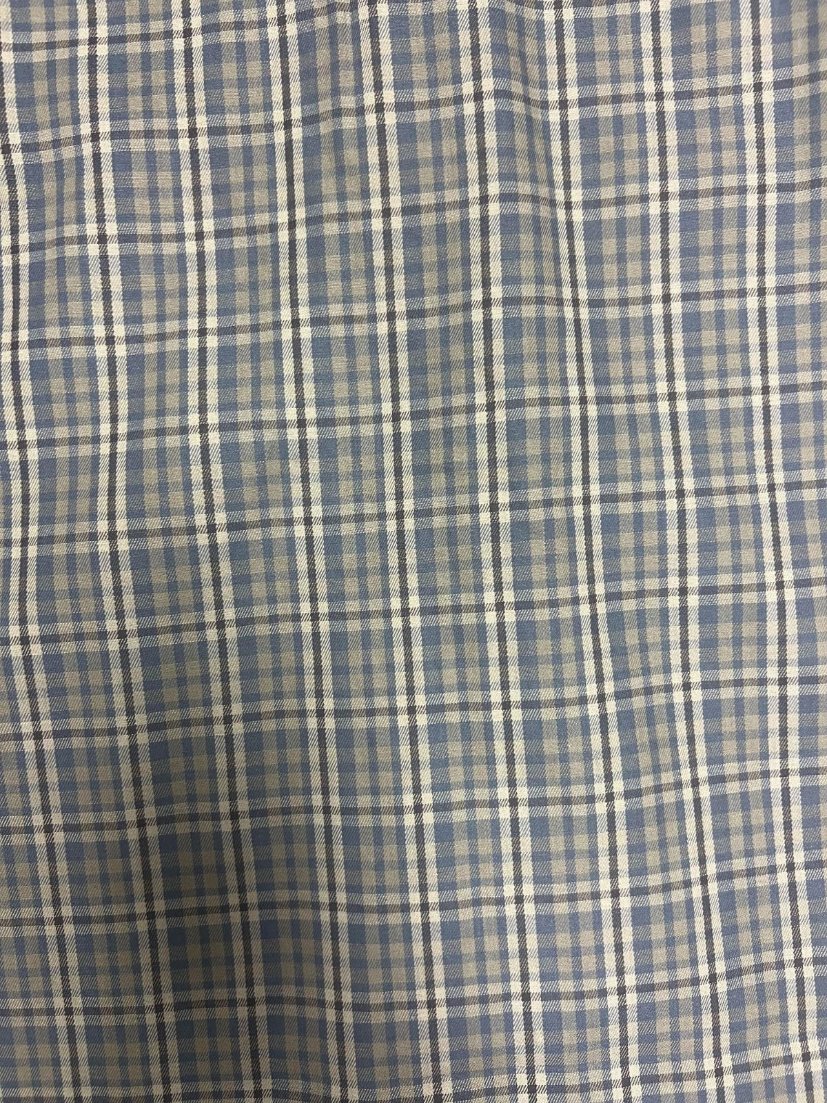 Carhartt FR Men's Blue Shirt Rugged Flex Original Fit Twill Plaid L/S (S365)