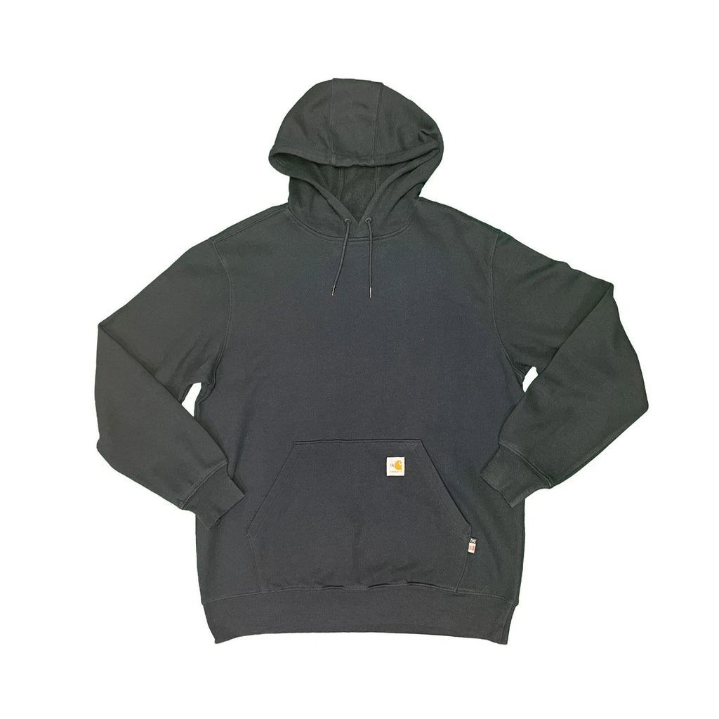 Carhartt FR Men's Navy Sweatshirt Midweight Hooded Pullover (S44)