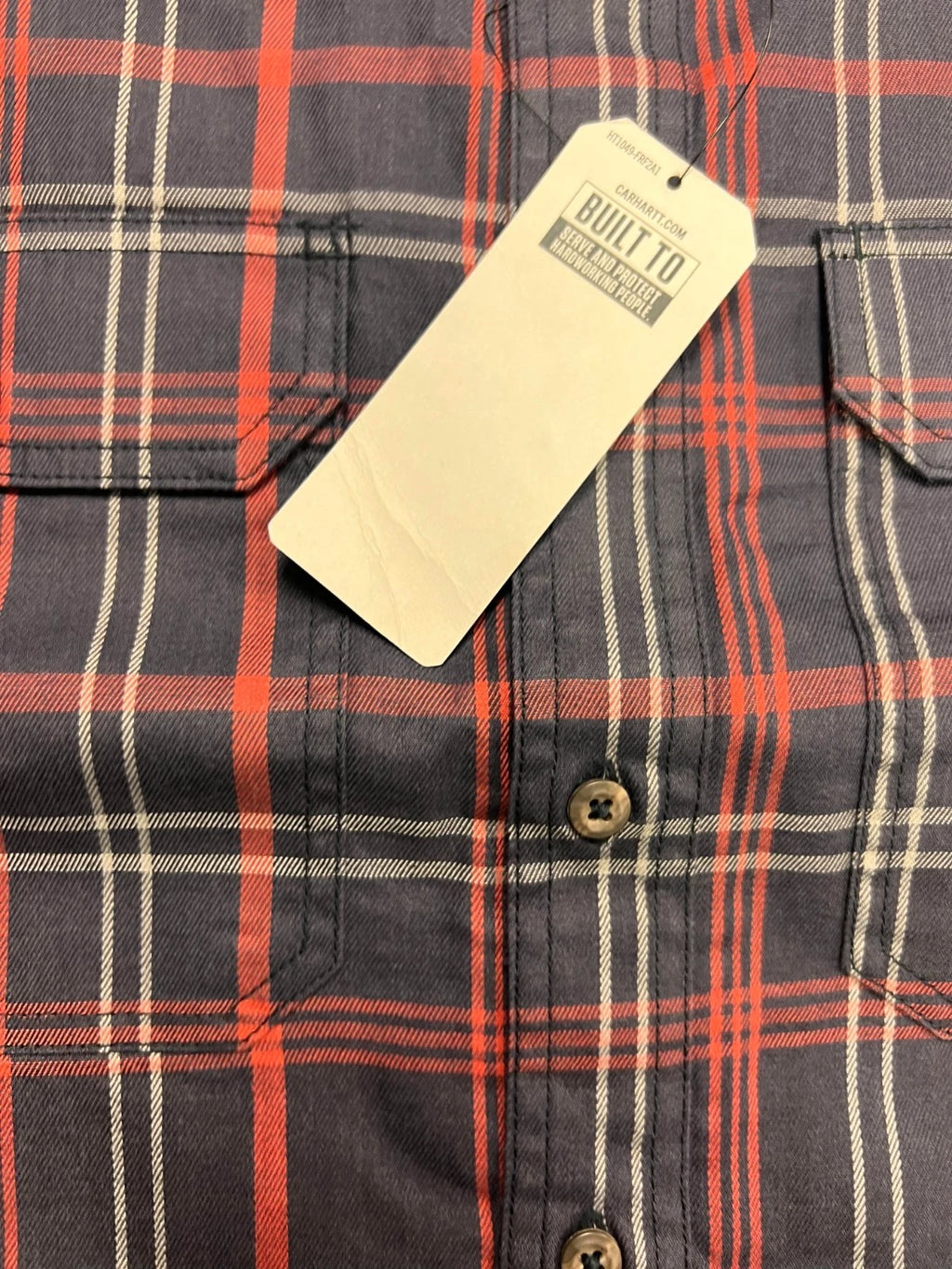 Carhartt FR Men's Red Plaid Shirt - Rugged Flex Work Wear L/S CAT 2 (S370)