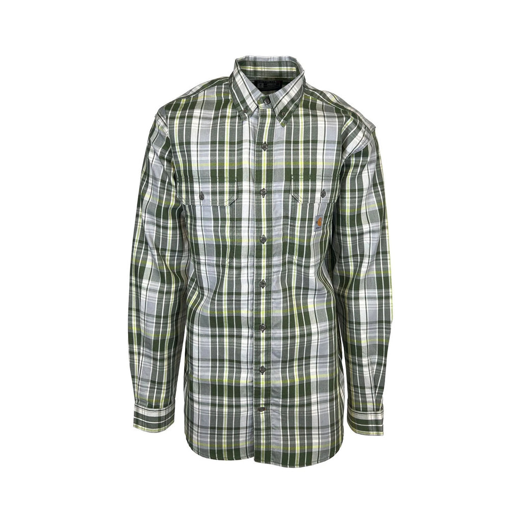 Carhartt FR Men's Basil Plaid Shirt Rugged Flex Mid Weight L/S CAT 2 (S369)