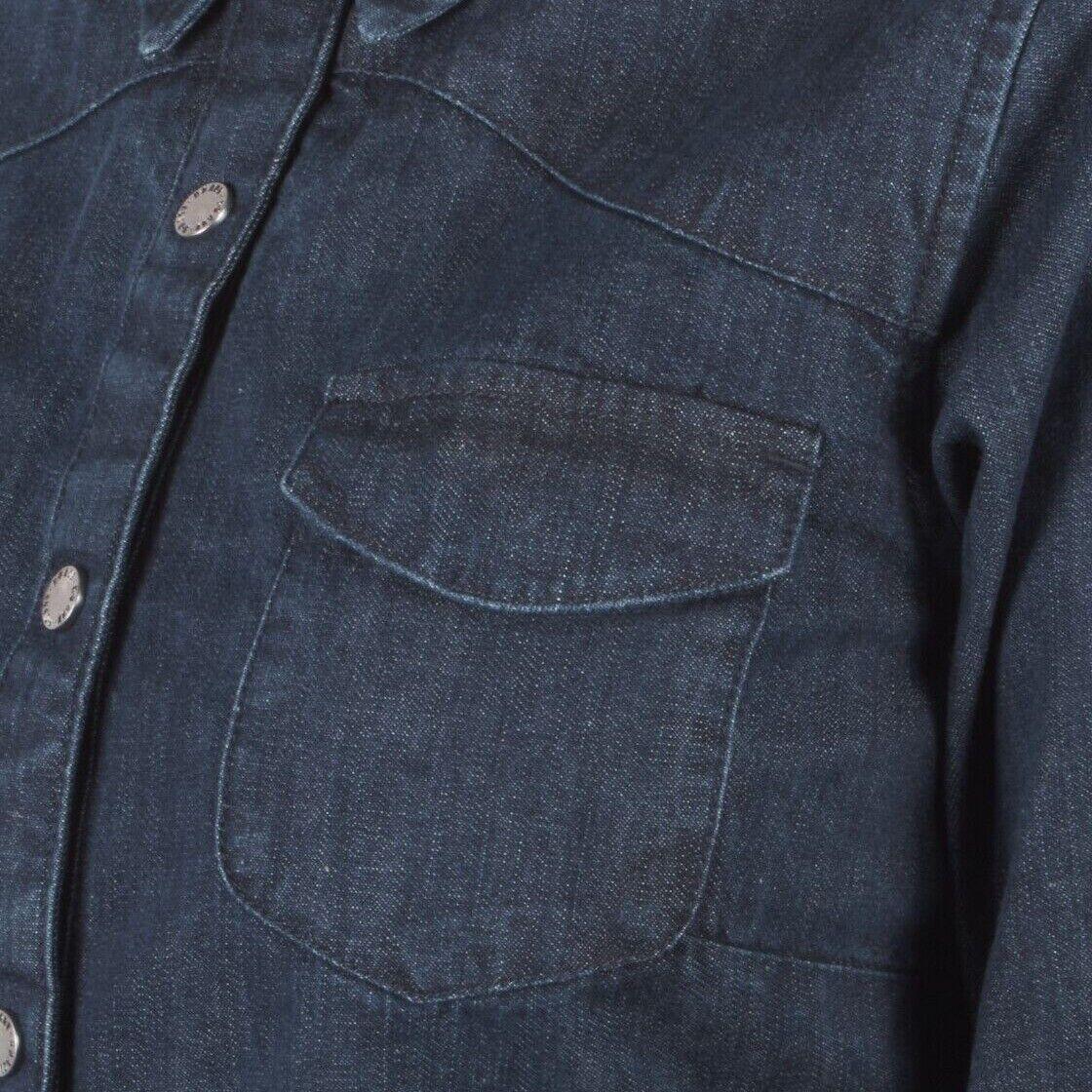 HD Branded Women's Dark Indigo Artist Drive HD ADV L/S Denim Shirt (S07B)