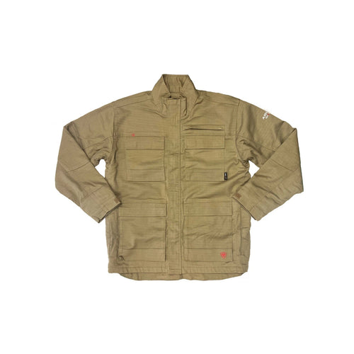 Ariat FR Men's Khaki Jacket Canvas Stretch Long Sleeve (S64)