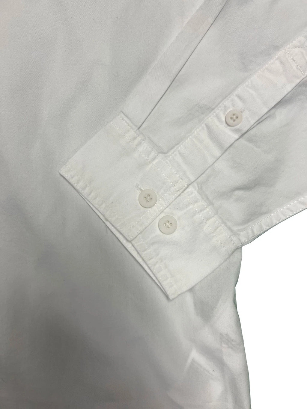 HD Brand Men's White Shirt Bar & Shield Solid Long Sleeve (340)