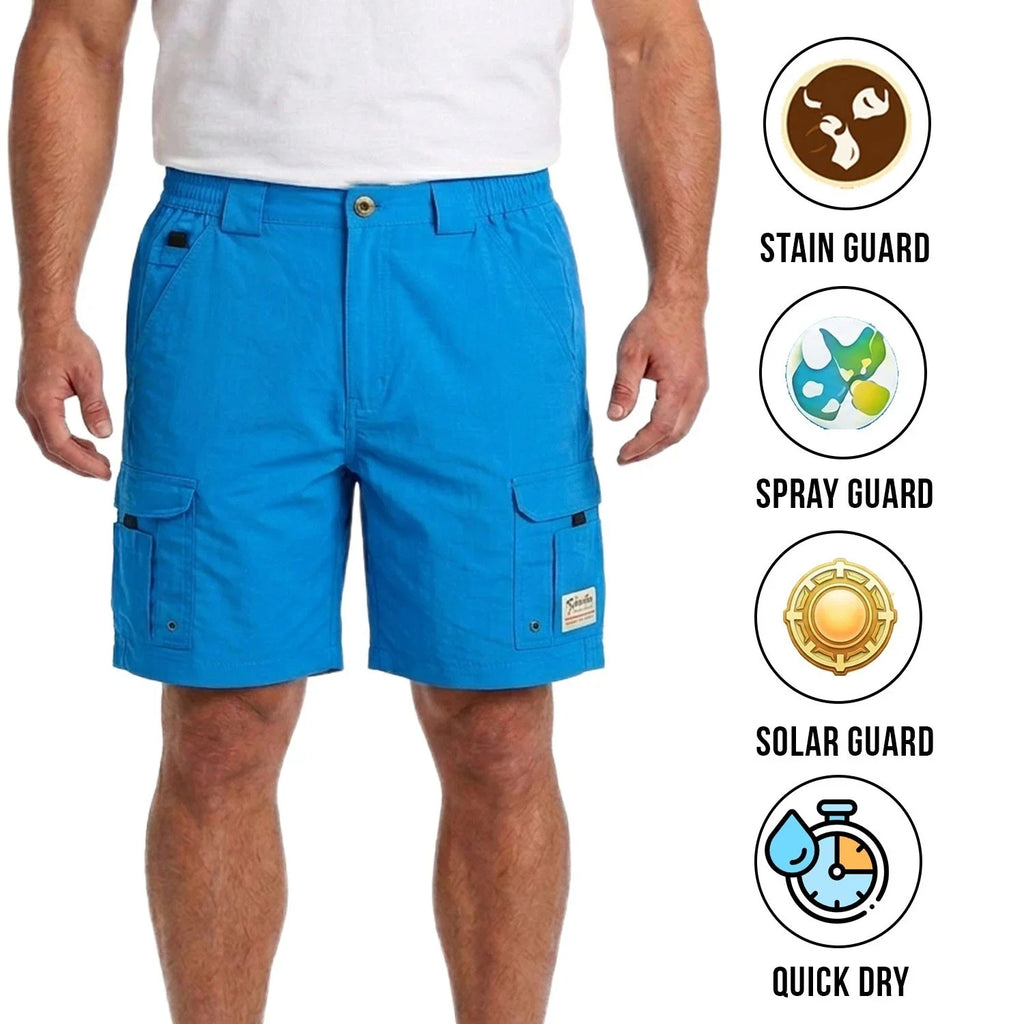 Bimini Bay Outfitters Men's Blue Wave Short Boca Grande II Fishing (S08)