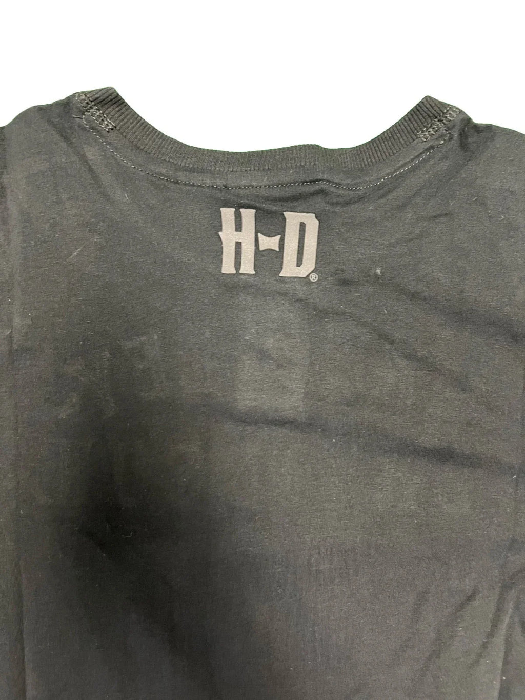 HD Branded Men's Black Shirt Reinforced Ribbed Paneling L/S Tee (S108)