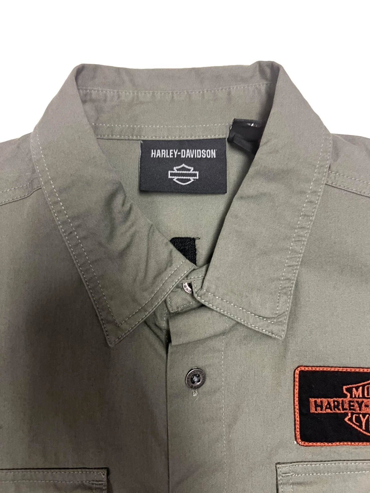 HD Brand Men's Mechanics Green Shirt V-Twin Equipped Solid S/S (S72)