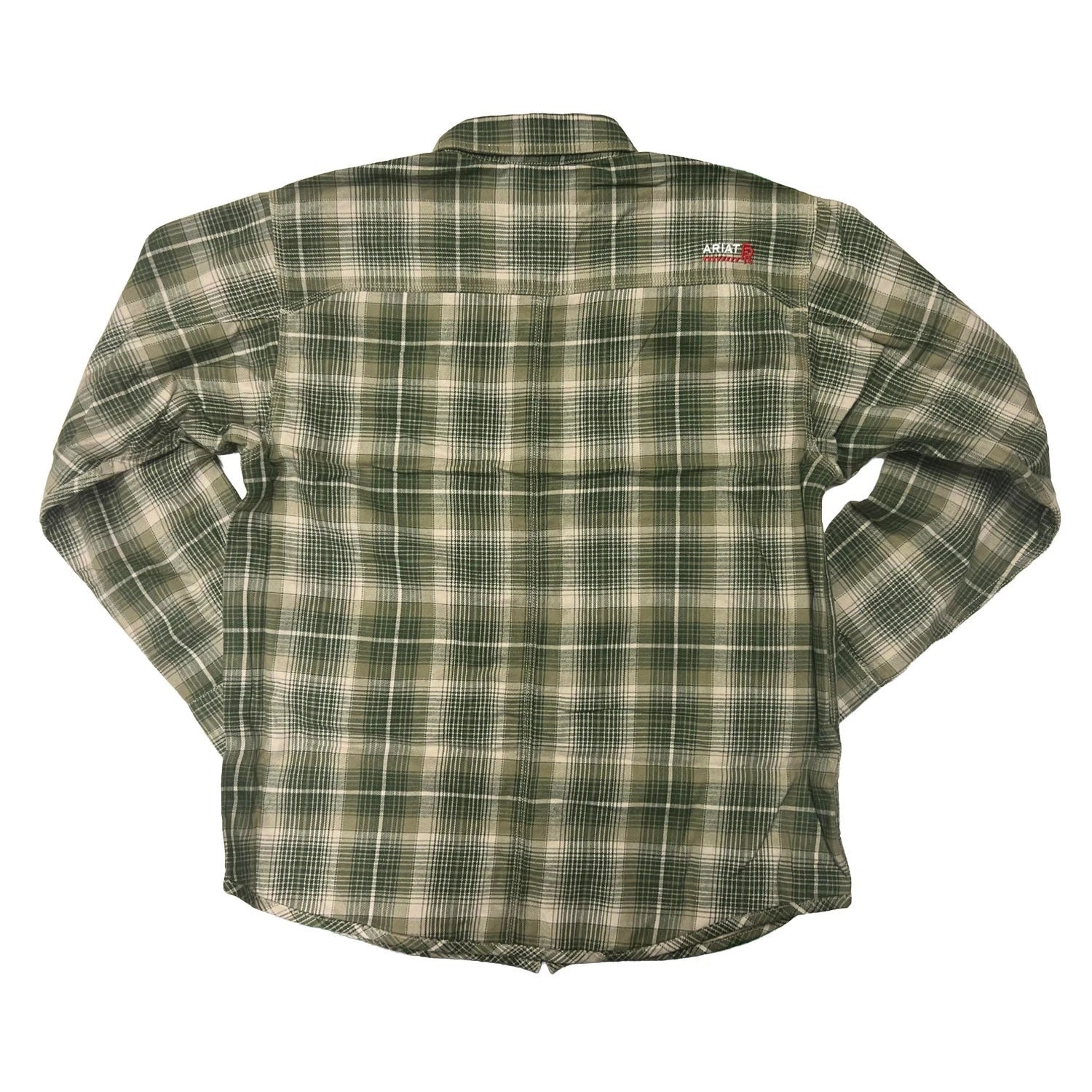 Ariat FR Men's Green Plaid Shirt Monument Jacket Long Sleeve (S59)