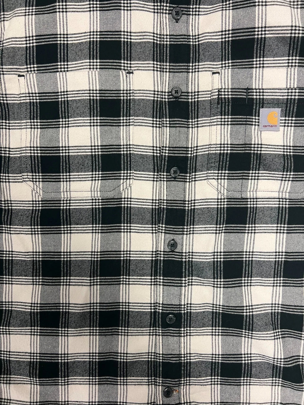 Carhartt Men's Malt/Black Shirt Rugged Flex Relaxed Fit Button Down L/S (356)