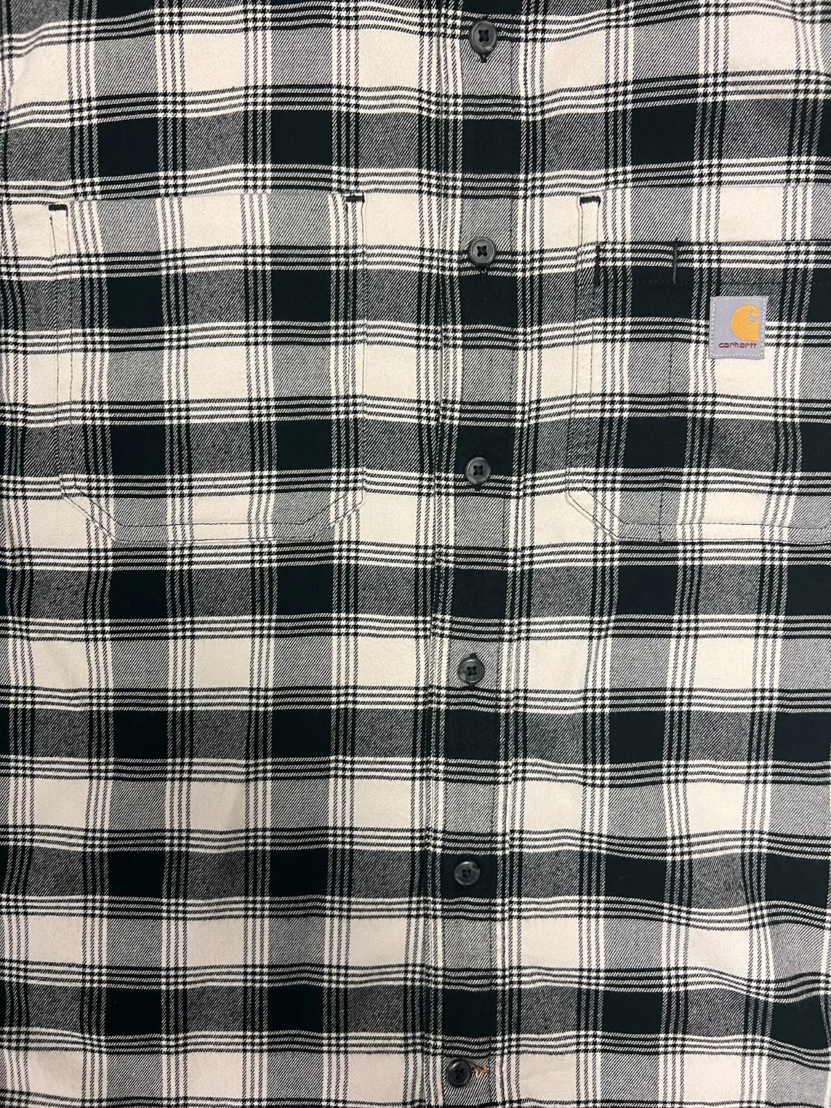 Carhartt Men's Malt/Black Shirt Rugged Flex Relaxed Fit Button Down L/S (356)