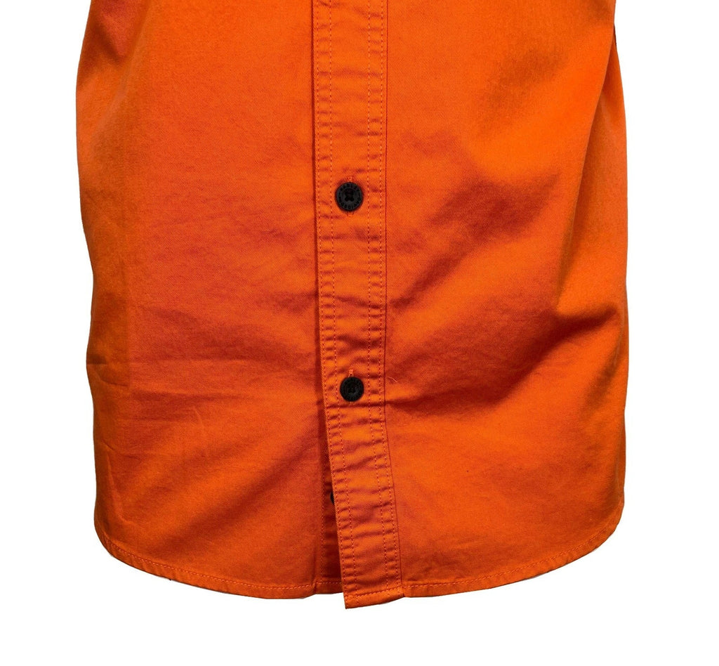 HD Branded Men's Orange Shirt Rising Eagle Lightweight Twill S/S (S349)