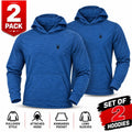 Spyder Men's Blue Hoodie - Performance Lightweight Pullover 2 Pack (S15)