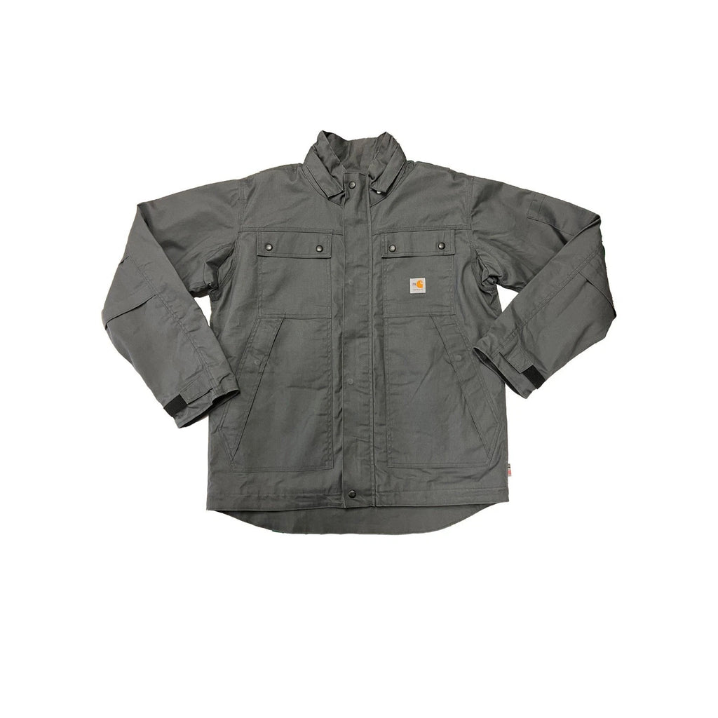 Carhartt FR Men's Grey Coat Flame Resistant Full Swing Quick Duck Jacket (S56)