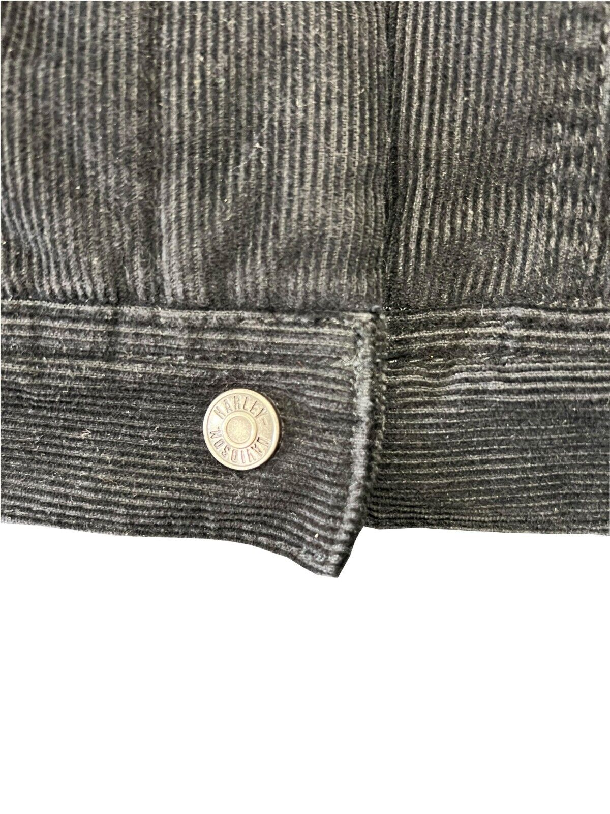 HD Branded Women's Black Jacket Sherpa Lined Corduroy Casual (S24)