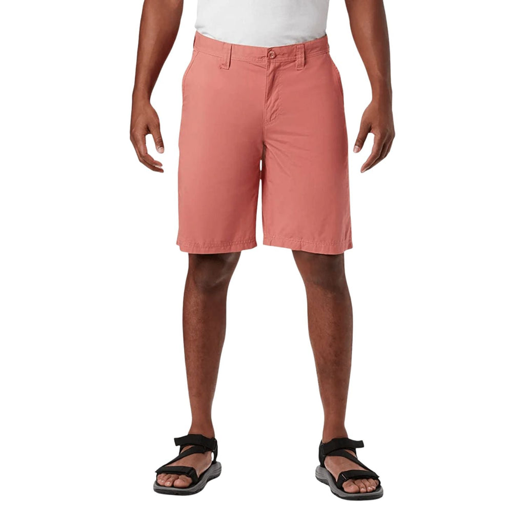 Columbia Men's Dark Coral Inseam 8" Washed Out Chino Short (Retail $40) 639