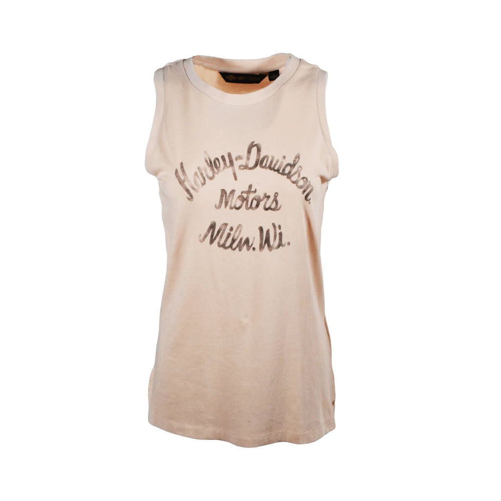 HD Branded Women's Tank Ultra Classic Racer Font Sleeveless T-Shirt (S01)