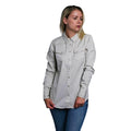HD Branded Women's Beige 1903 L/S Woven Shirt (S17)