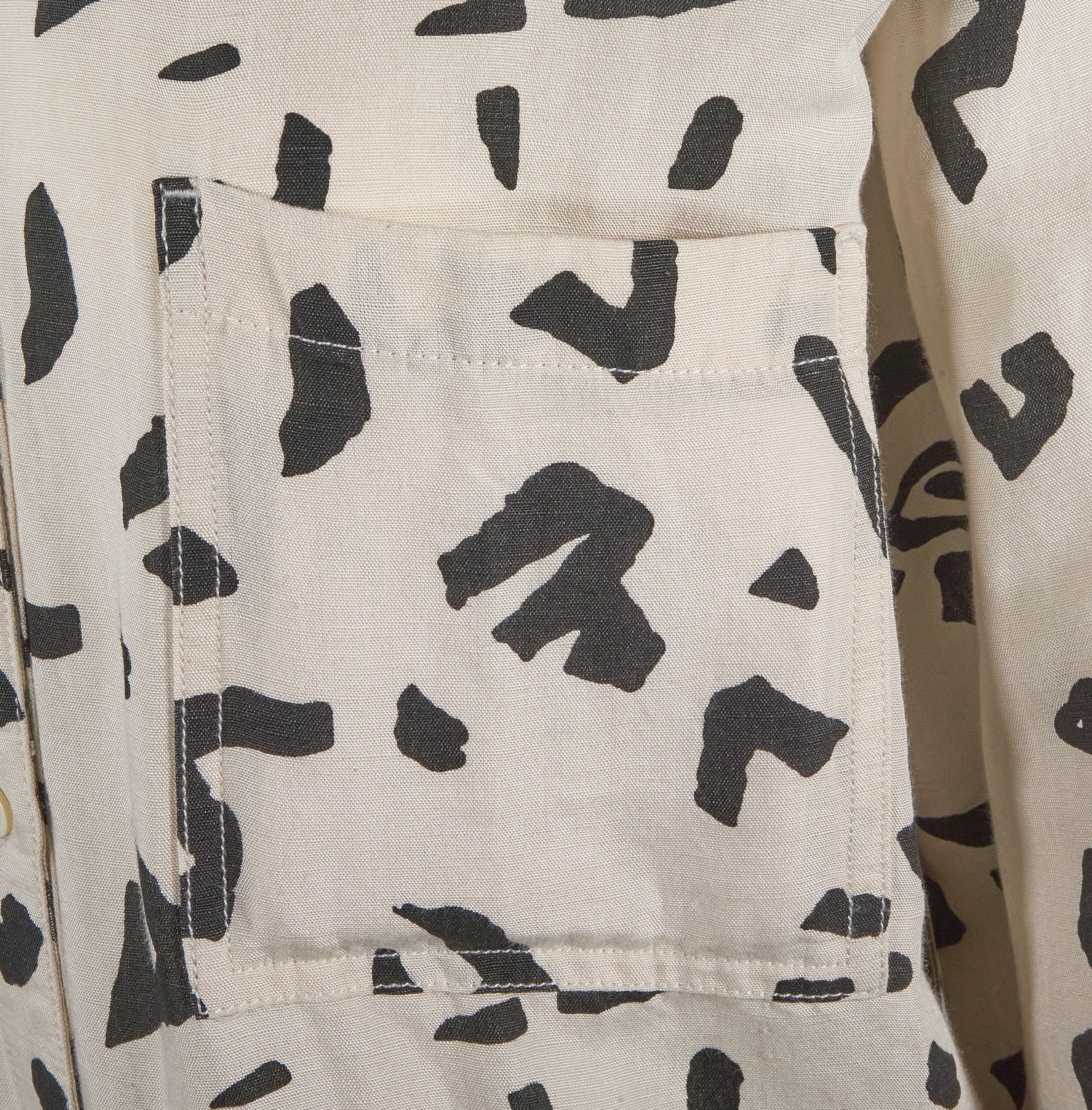 Rip Curl Women's Off White Shirt The Search All Over Yardage Print L/S (S02)