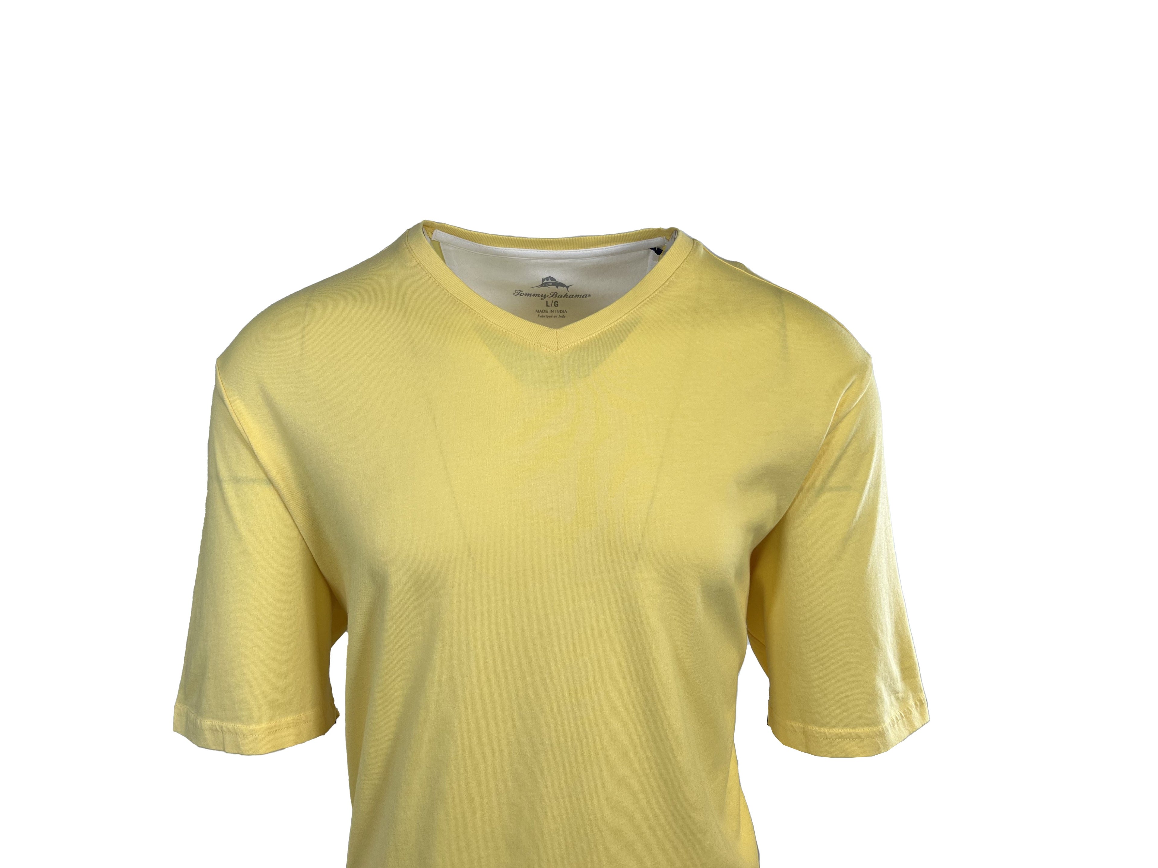 Tommy Bahama Men's Radiant Sun T-Shirt Solid V-Neck Bali Skyline Tee (S40)