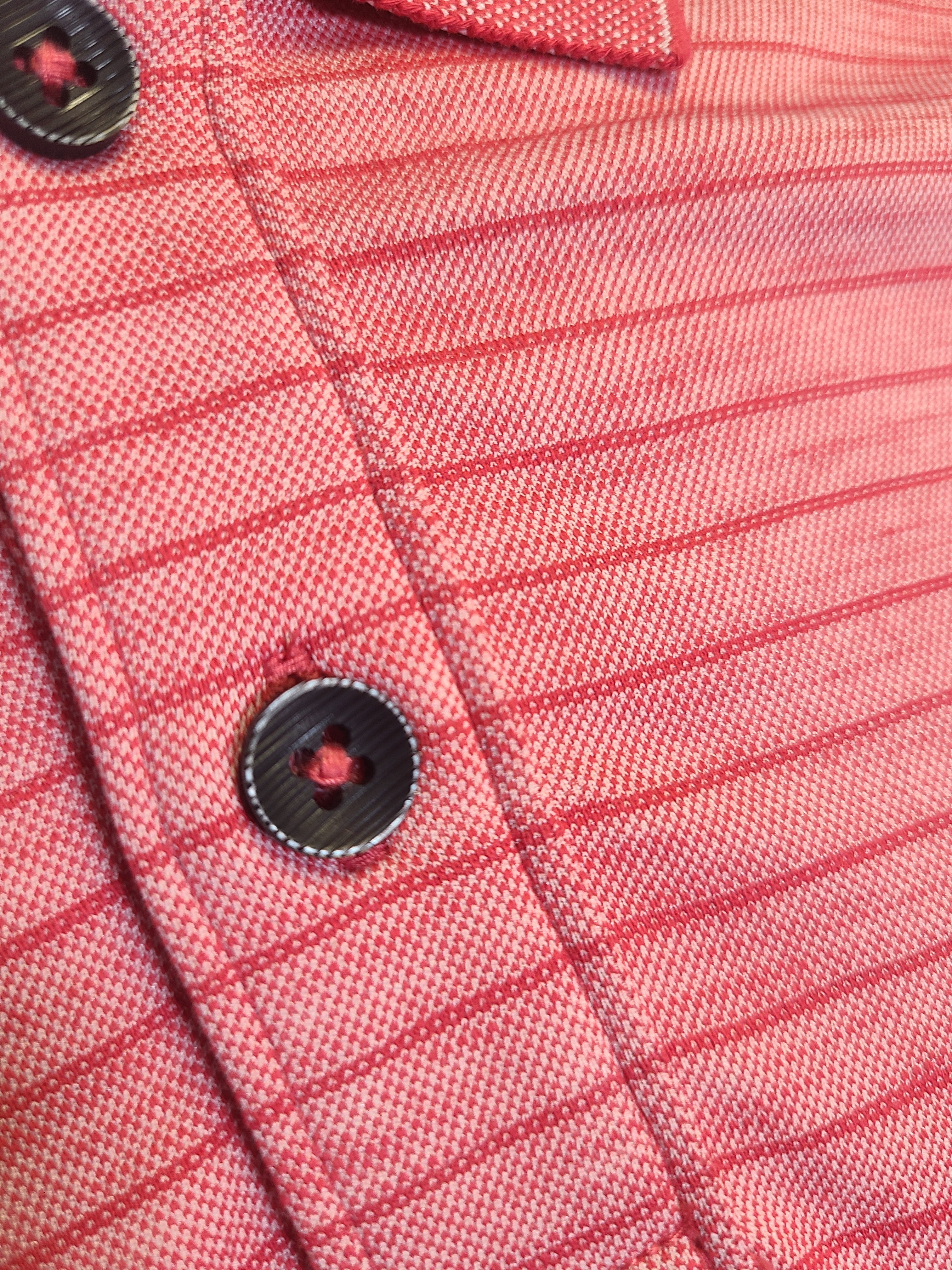 Tommy Bahama Men's DK Havana Pink Striped Performance Polo T-Shirt S/S (S07)