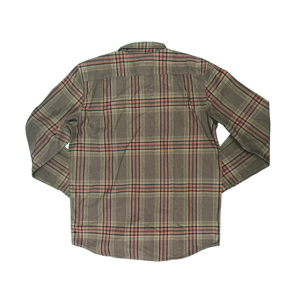 Carhartt Men's Mocha Shirt Heavy Weight Flannel Button-Down L/S (S355)