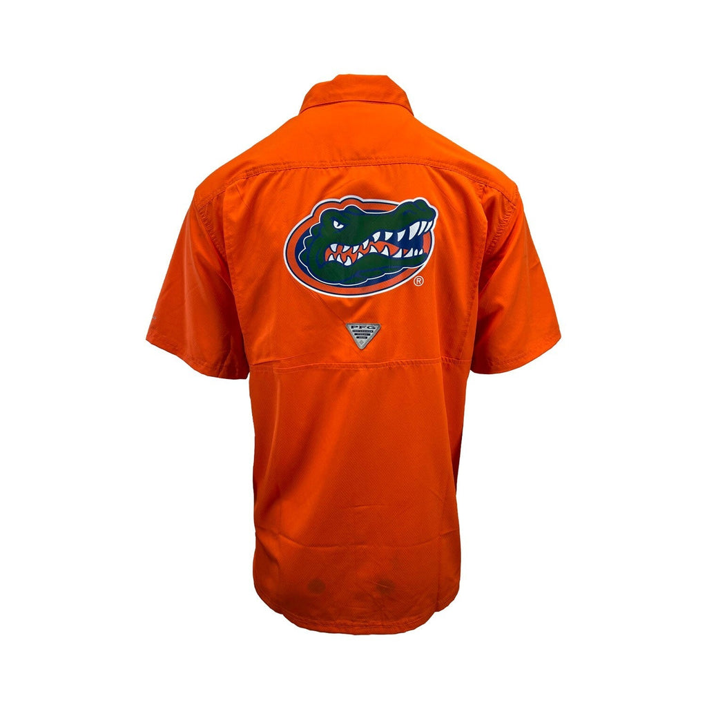 Columbia Men's Orange Shirt Florida Gators PFG Slack Tide Omni-Shade (336)