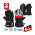 Snotek Junior's Gloves -ST381 , ST371 Performance Ski Glove 2 Pack (S06) + (S07)
