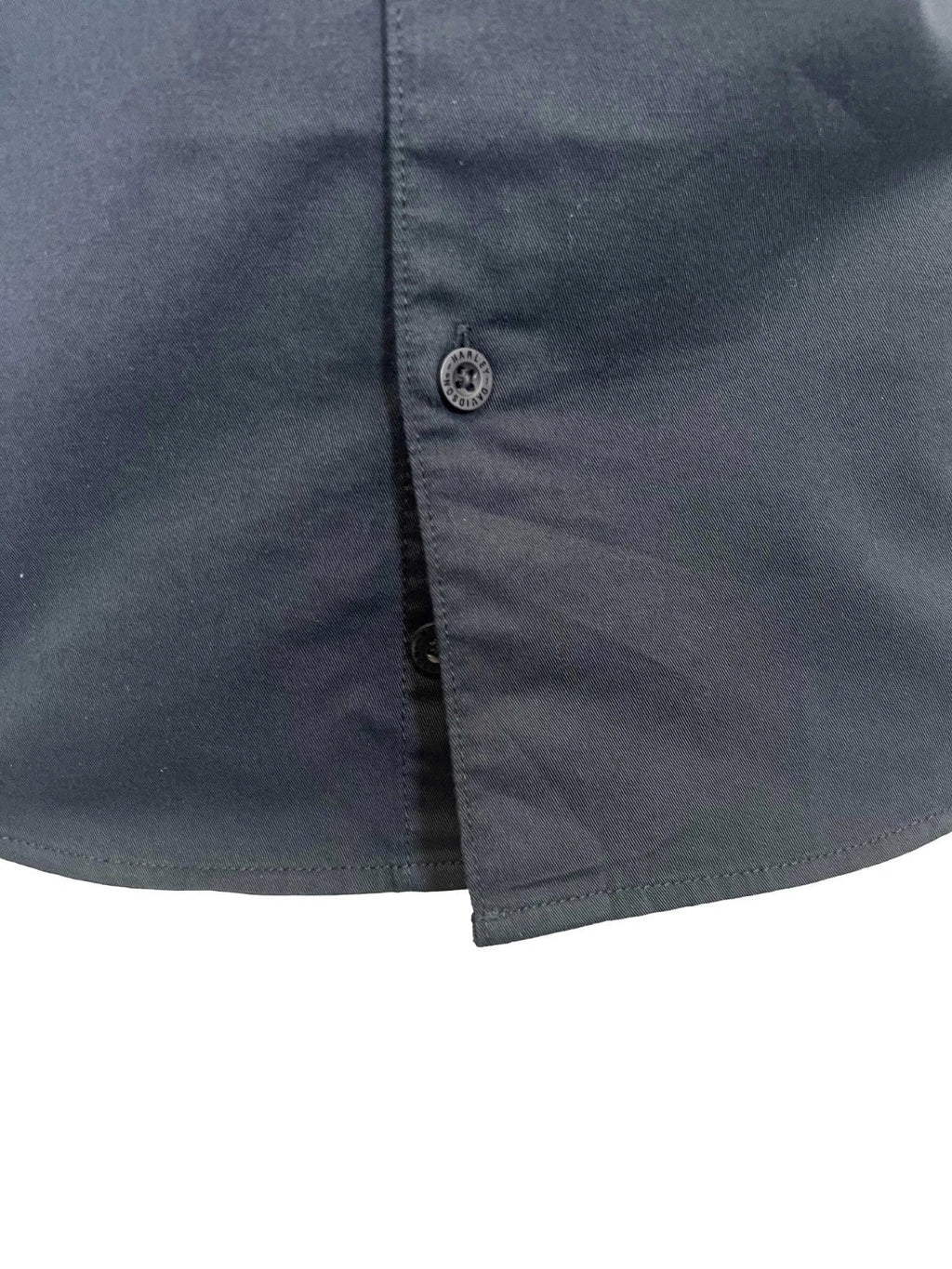 HD Branded  Men's Black Shirt Garage Mechanic Welt Pocket S/S (351)