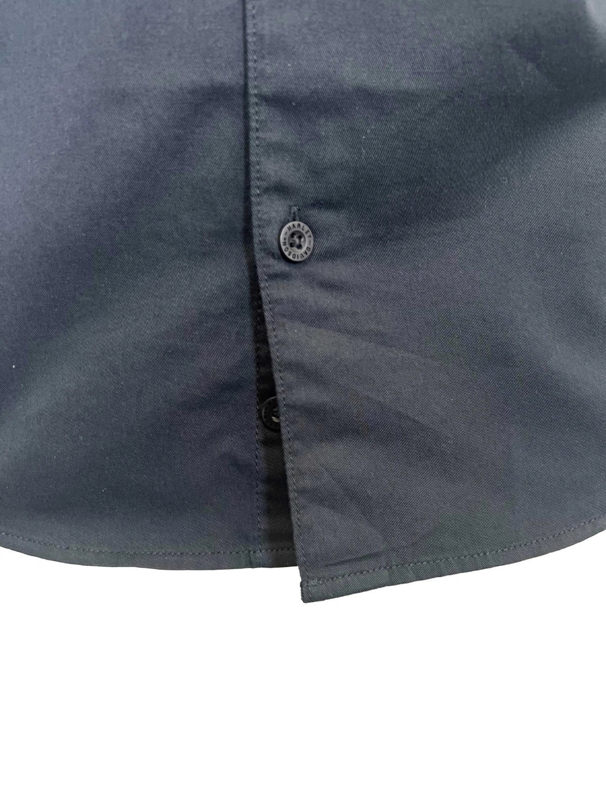 HD Branded  Men's Black Shirt Garage Mechanic Welt Pocket S/S (351)