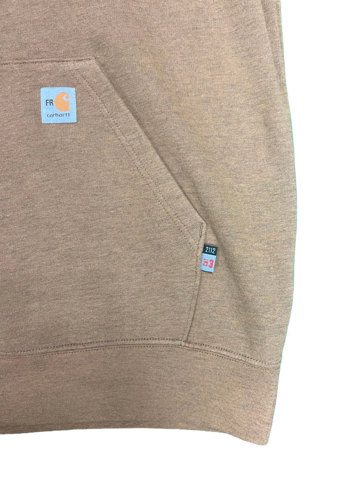 Carhartt FR Men's Brown Sweatshirt Force Midweight Hooded Pullover (S45)