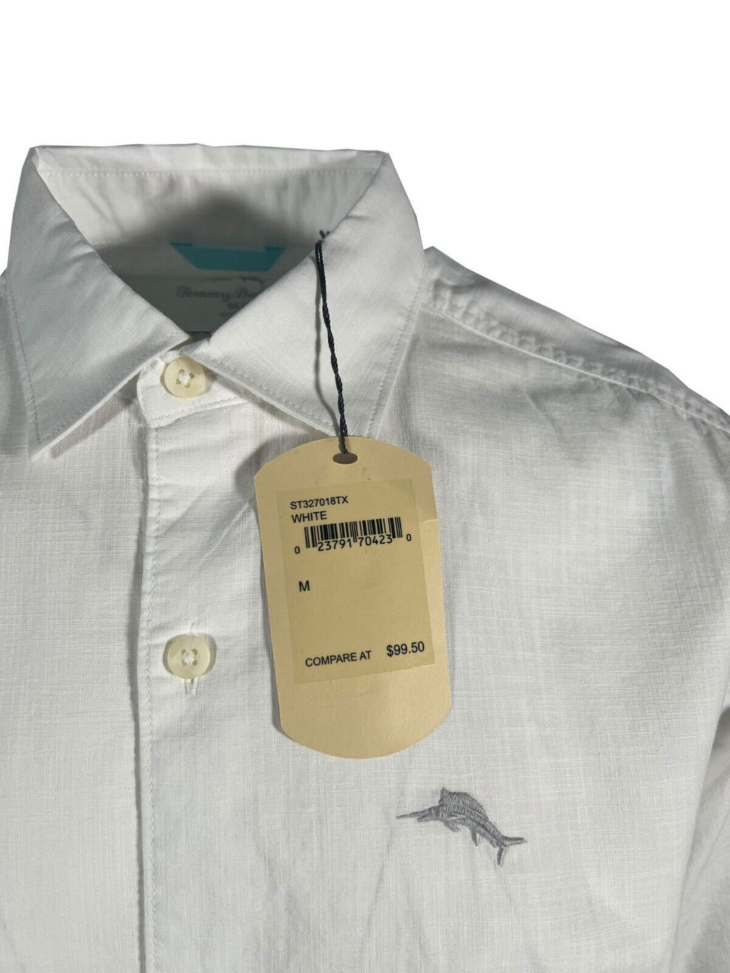 Tommy Bahama Men's White Shirt Button Up Short Sleeve (S07)