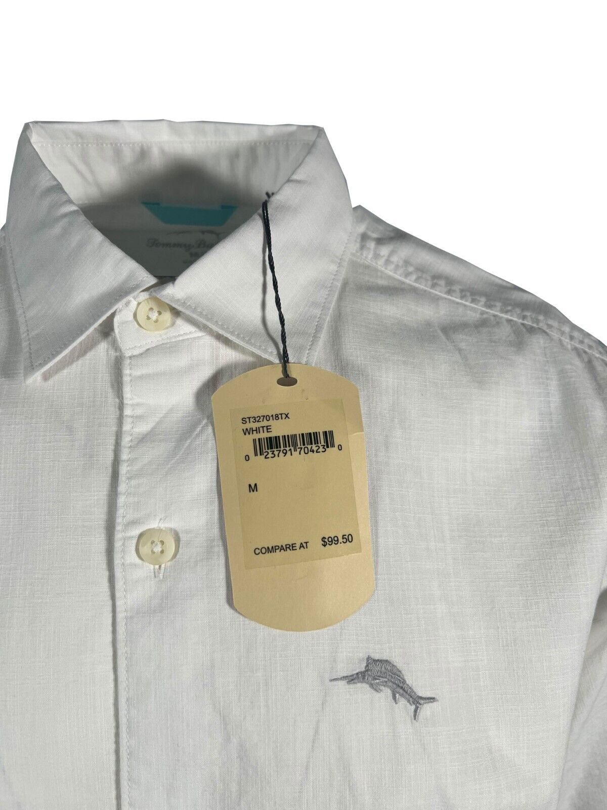Tommy Bahama Men's White Shirt Button Up Short Sleeve (S07)