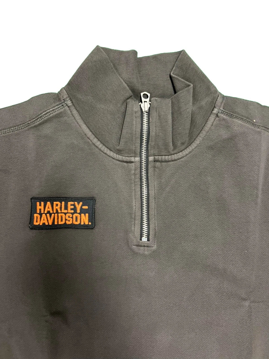 HD Branded Men's Black Sweatshirt 1/4-Zip Mock Neck Pullover (S109)