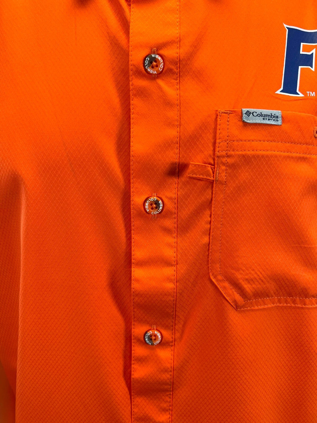 Columbia Men's Orange Shirt Florida Gators PFG Slack Tide Omni-Shade (336)