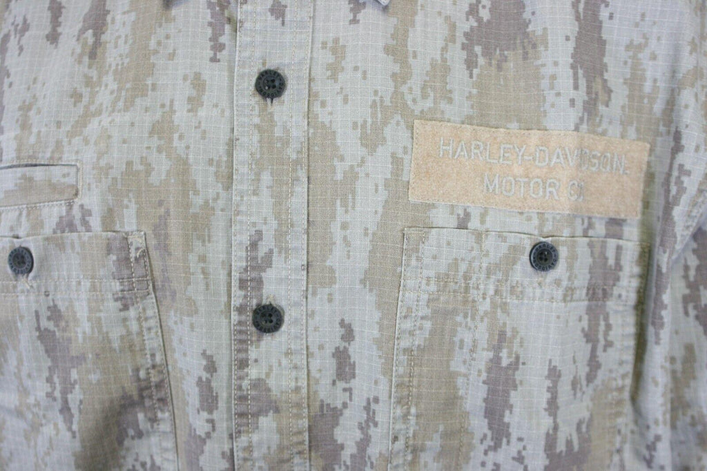 HD Branded Men's Shirt Camouflage Park Shirt L/S Woven (S57)