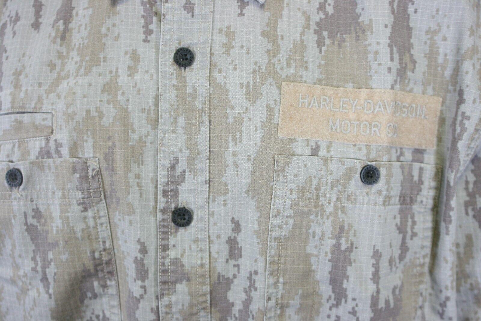 HD Branded Men's Shirt Camouflage Park Shirt L/S Woven (S57)