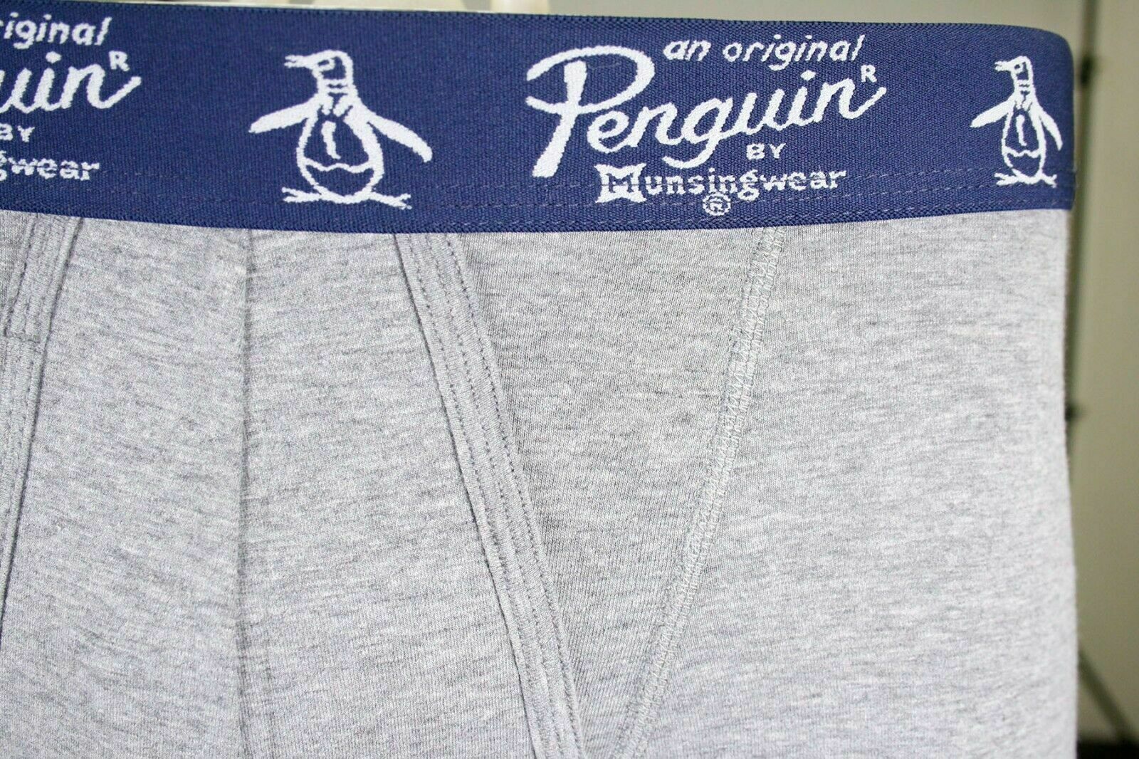 Original Penguin Men's Grey Open Fly Boxer Brief (S01A)