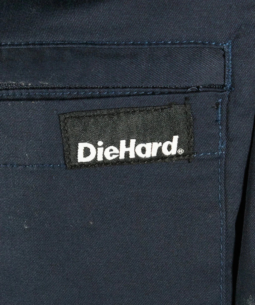 DieHard Men's Navy Blazer Shirt Work Twill Resists Short Sleeve - 2 PACK