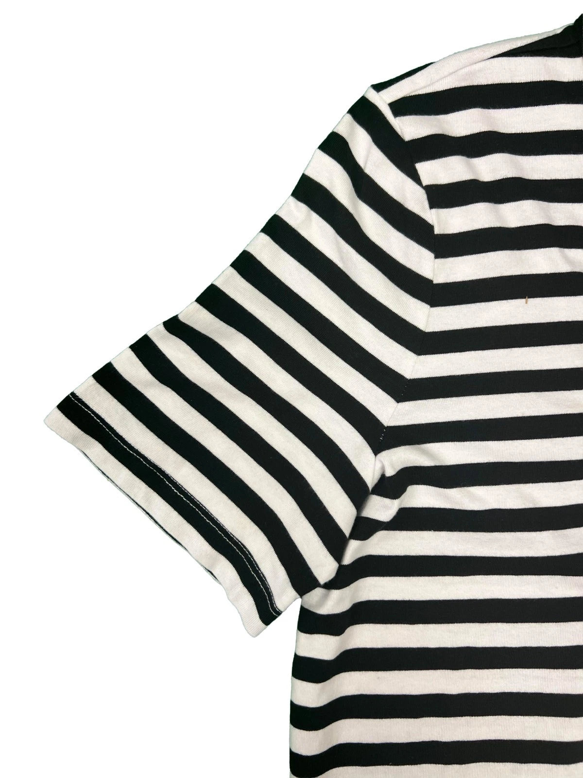 Tommy Baham Women's Black & White Dress Amira Stripe Tunic Split Neck (S08)