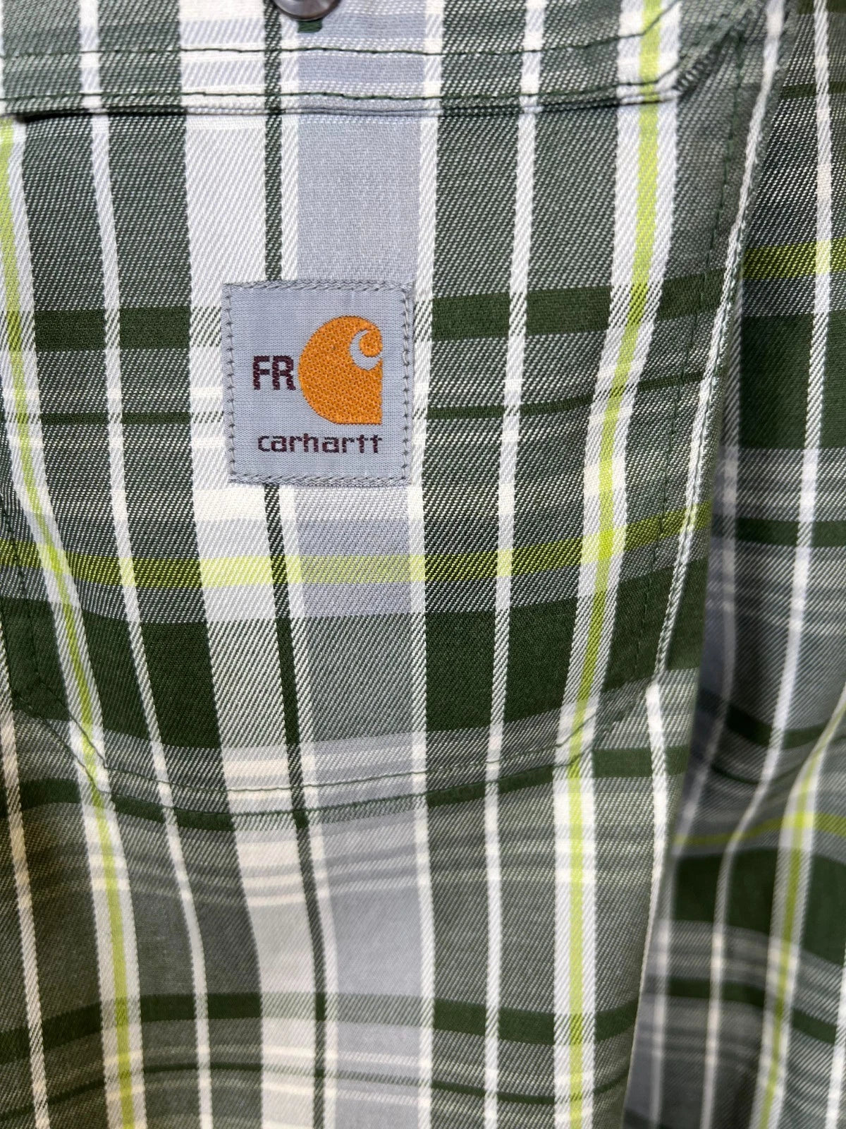 Carhartt FR Men's Basil Plaid Shirt Rugged Flex Mid Weight L/S CAT 2 (S369)