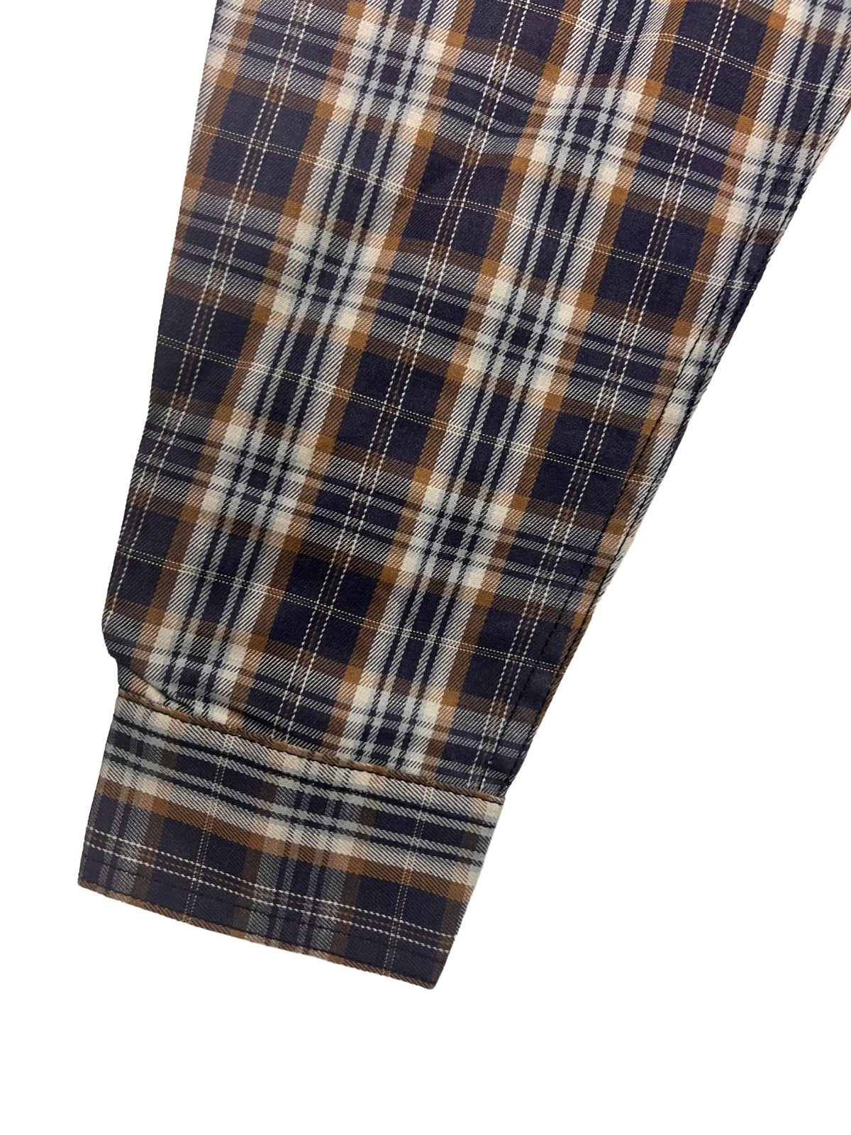 Carhartt FR Men’s Dark Brown Navy Plaid Shirt - Rugged Flex L/S CAT 2 (S375)