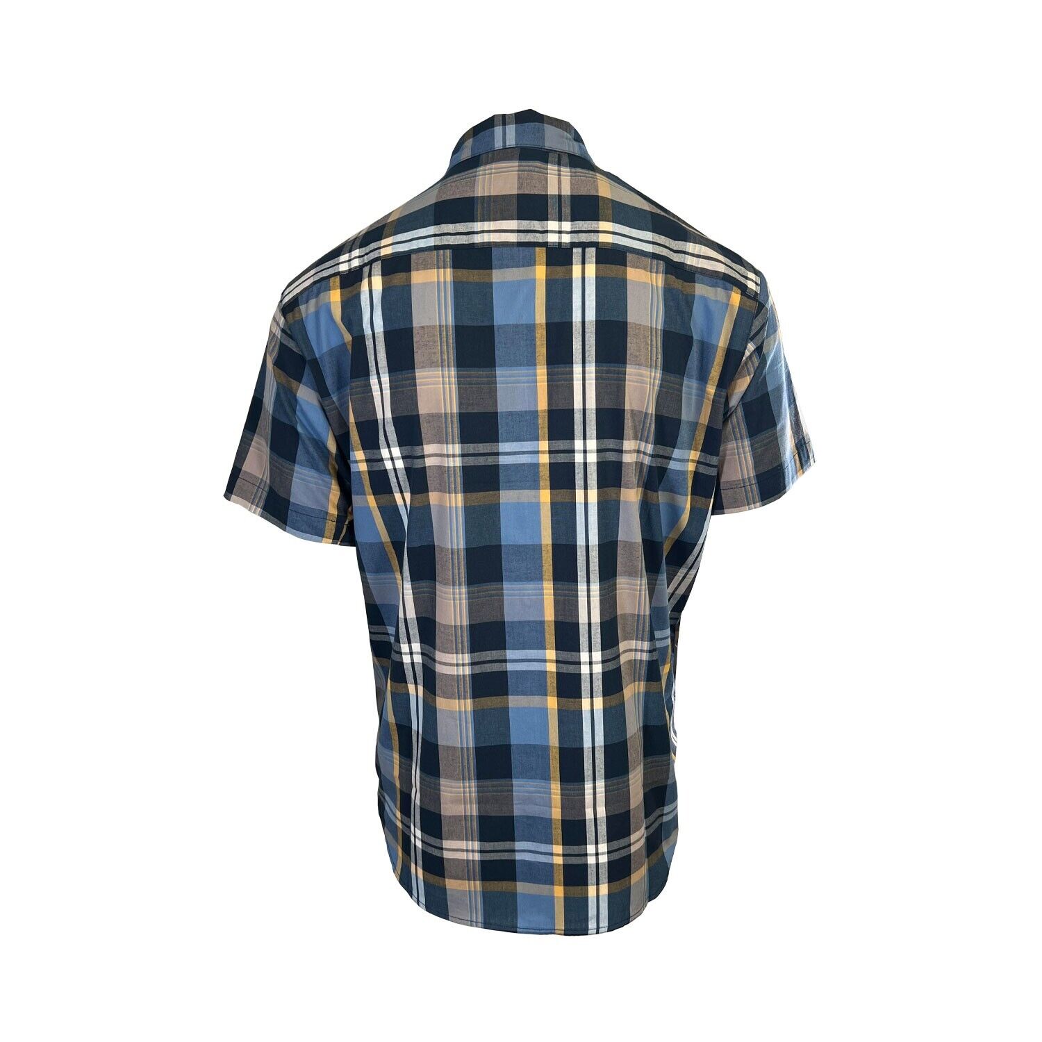 Columbia Men's Collegiate Navy Multi Plaid Rapid Rivers II S/S Shirt (462)