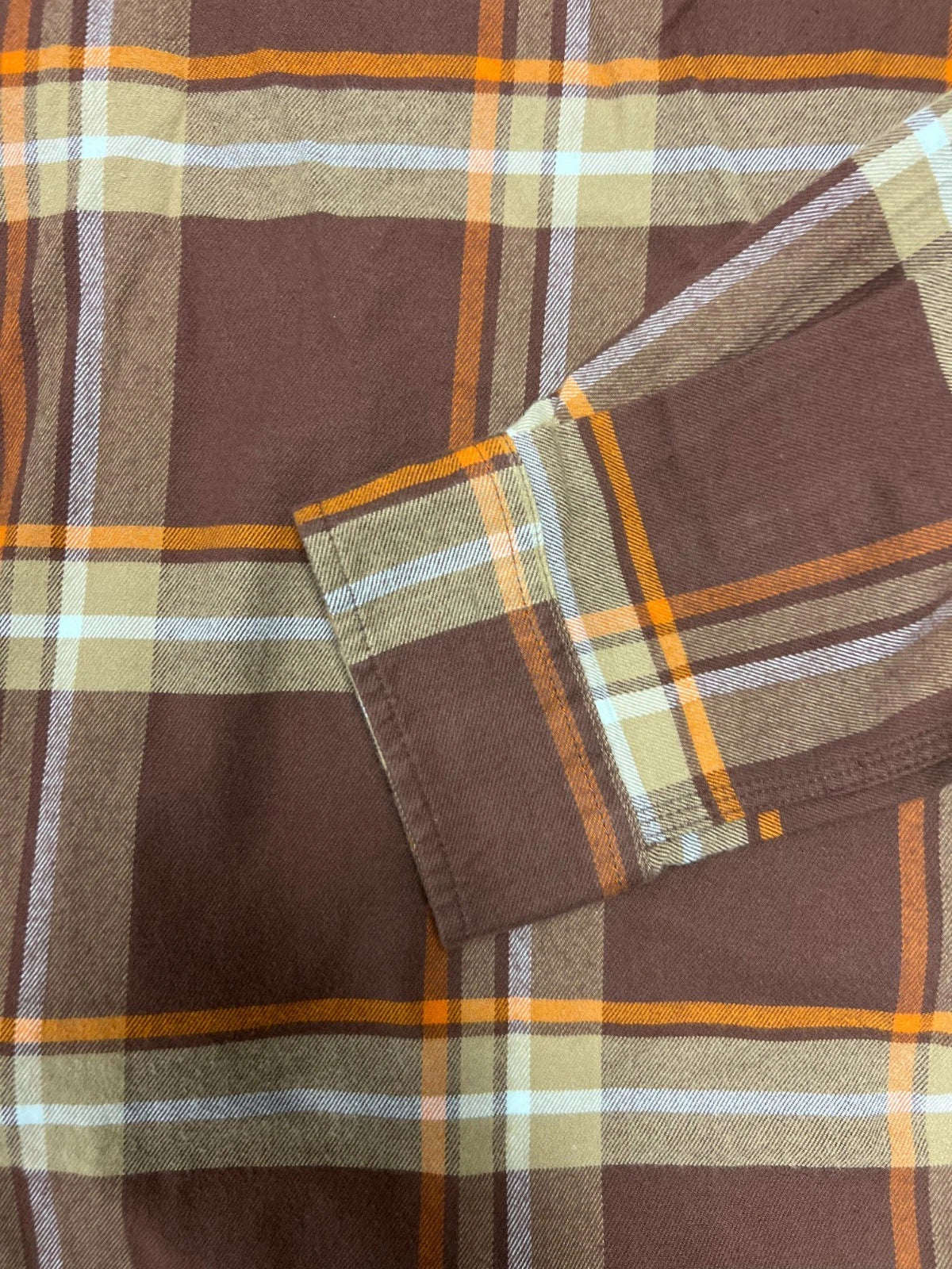 Carhartt Men's Chestnut Plaid Shirt Rugged Flex Relaxed Fit L/S (S357)