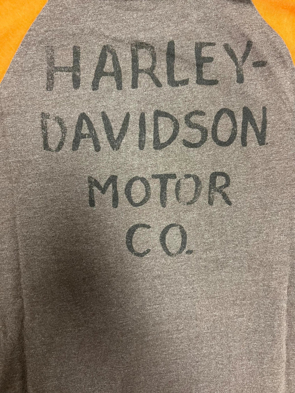 HD Branded  Men's T-Shirt Charcoal and Rust Raglan Eagle Tee (S106)